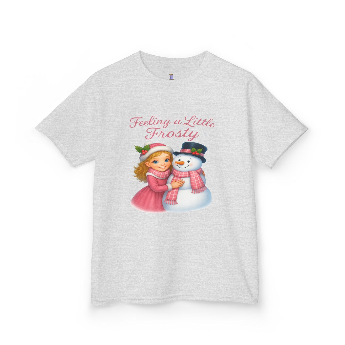 Kids Christmas Tee, Holiday T-shirt for Children, Cute Winter Gift, Frosty Snowman Design, Festive Family Photos