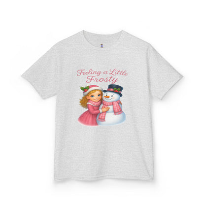 Kids Christmas Tee, Holiday T-shirt for Children, Cute Winter Gift, Frosty Snowman Design, Festive Family Photos