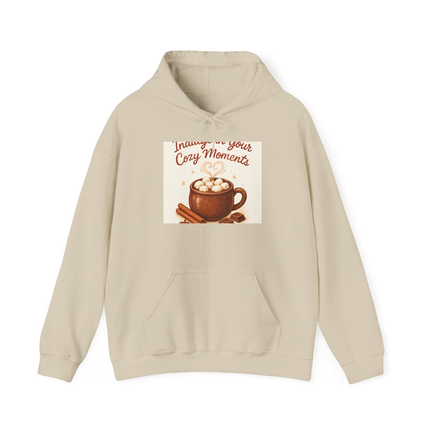 Hoodie: "Immerse in Your Cozy Moments" Hot Cocoa Graphic Hoodie