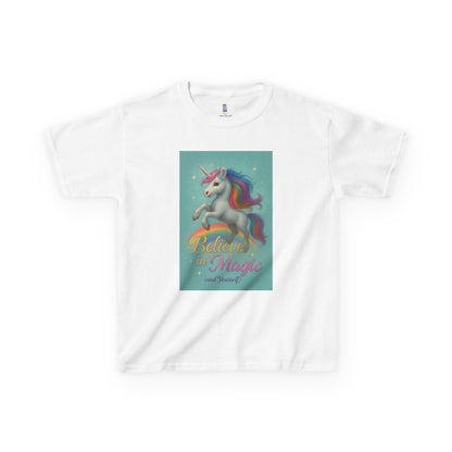 Unicorn Magic Kids Tee - Believe in Magic, Kids T-Shirt, Unicorn Shirt, Birthday Gift, Playtime Apparel