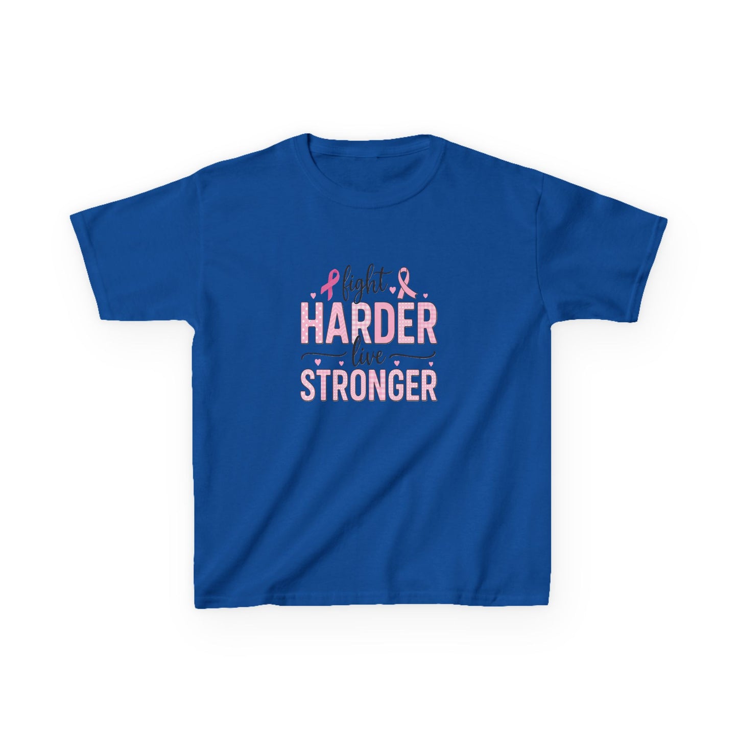 Fight HARDER Live STRONGER - Breast Cancer Awareness Tee
