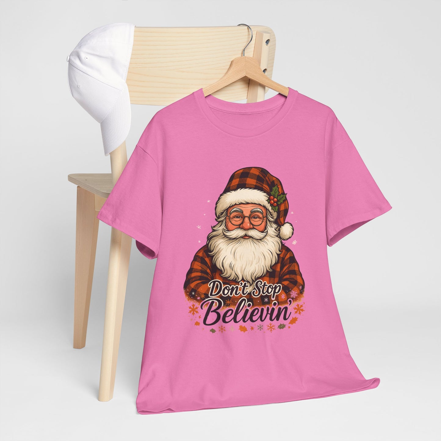 Santa Believes: Don't Stop Believin'  Tee