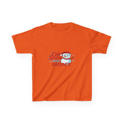 Oh Snow You Didn't! Snowman Dino Christmas Tee