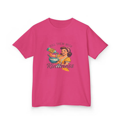 Radioactive Kindness: Funny Xmas Dinosaur Tee for Kids