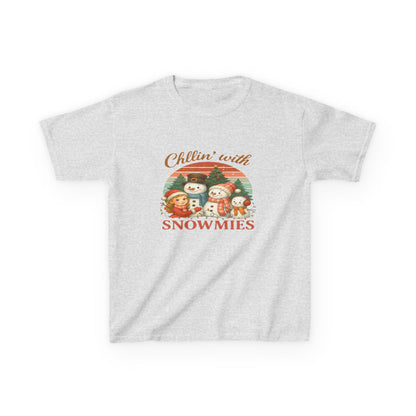 Chillin' with Snowmies Kids Christmas Tee