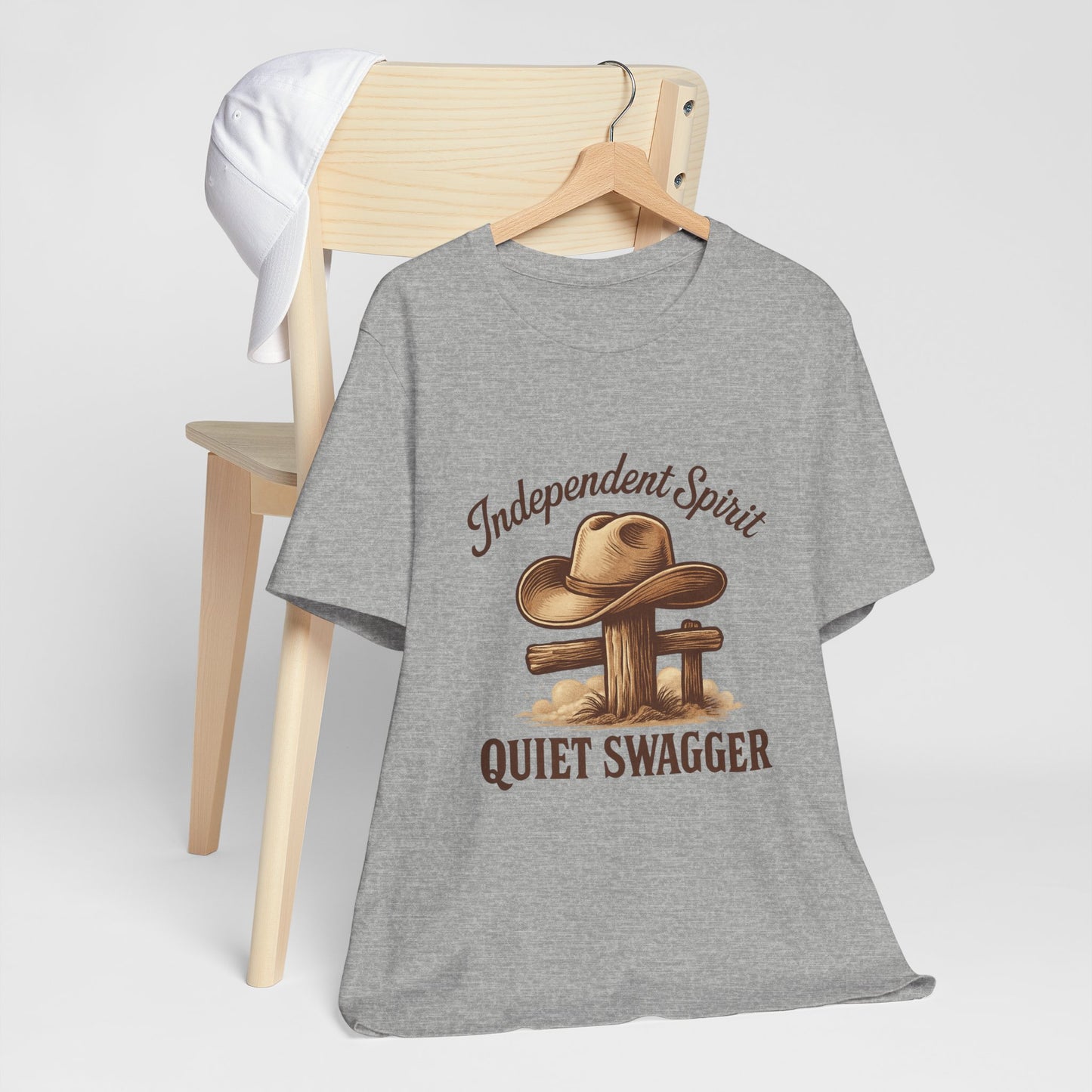 Quiet Swagger Cowboy Tee — Independent Spirit Western T-Shirt