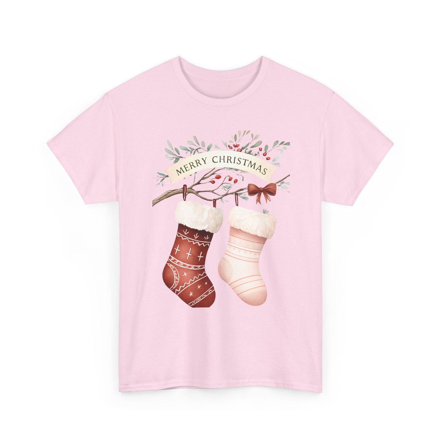 Watercolor Christmas Stocking Tee - Hope & Love