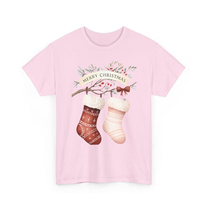 Watercolor Christmas Stocking Tee - Hope & Love