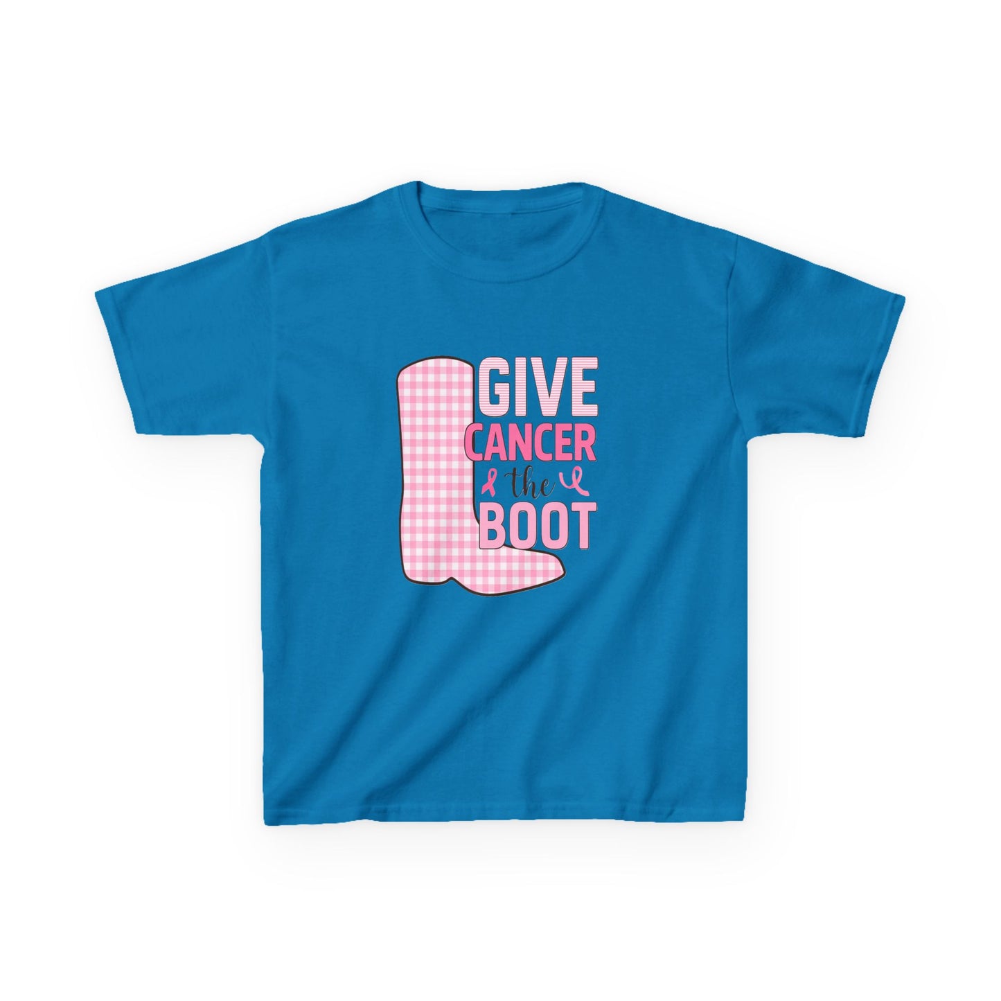 Give Cancer the Boot: Dinosaur Christmas Tee