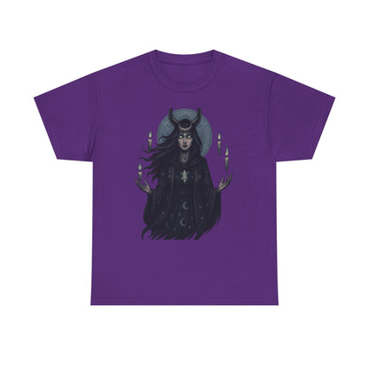 Moonlit Sorceress – Enchanted Candlelight Tee