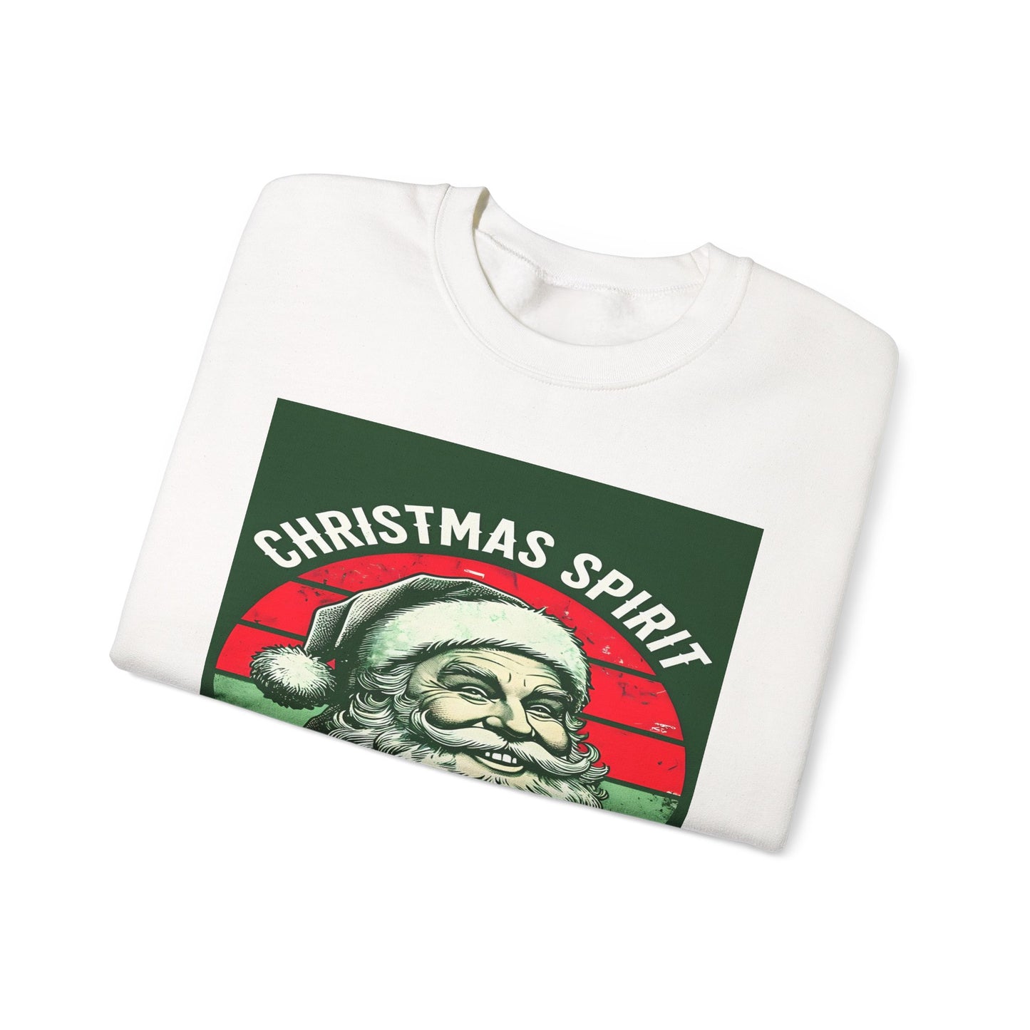 Christmas Spirit Santa Sweatshirt - Vintage Holiday Apparel