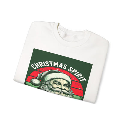 Christmas Spirit Santa Sweatshirt - Vintage Holiday Apparel