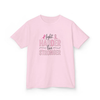 Fight HARDER Live STRONGER - Breast Cancer Awareness Tee