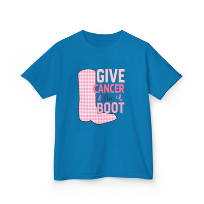 Give Cancer the Boot: Dinosaur Christmas Tee