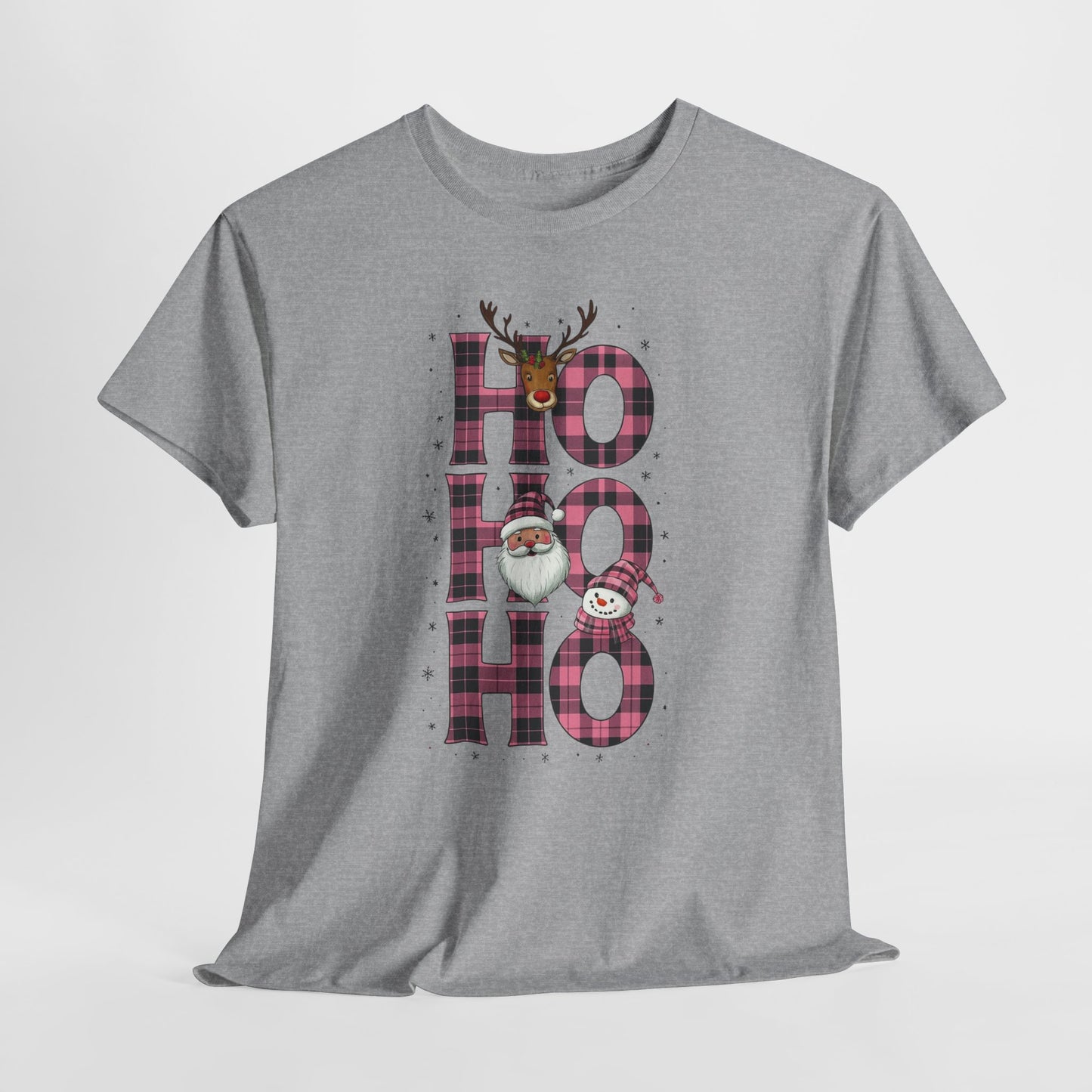 Ho Ho Ho Plaid Holiday Tee