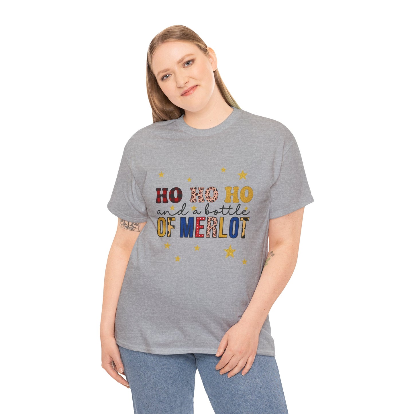 HO HO HO & Merlot Christmas Tee