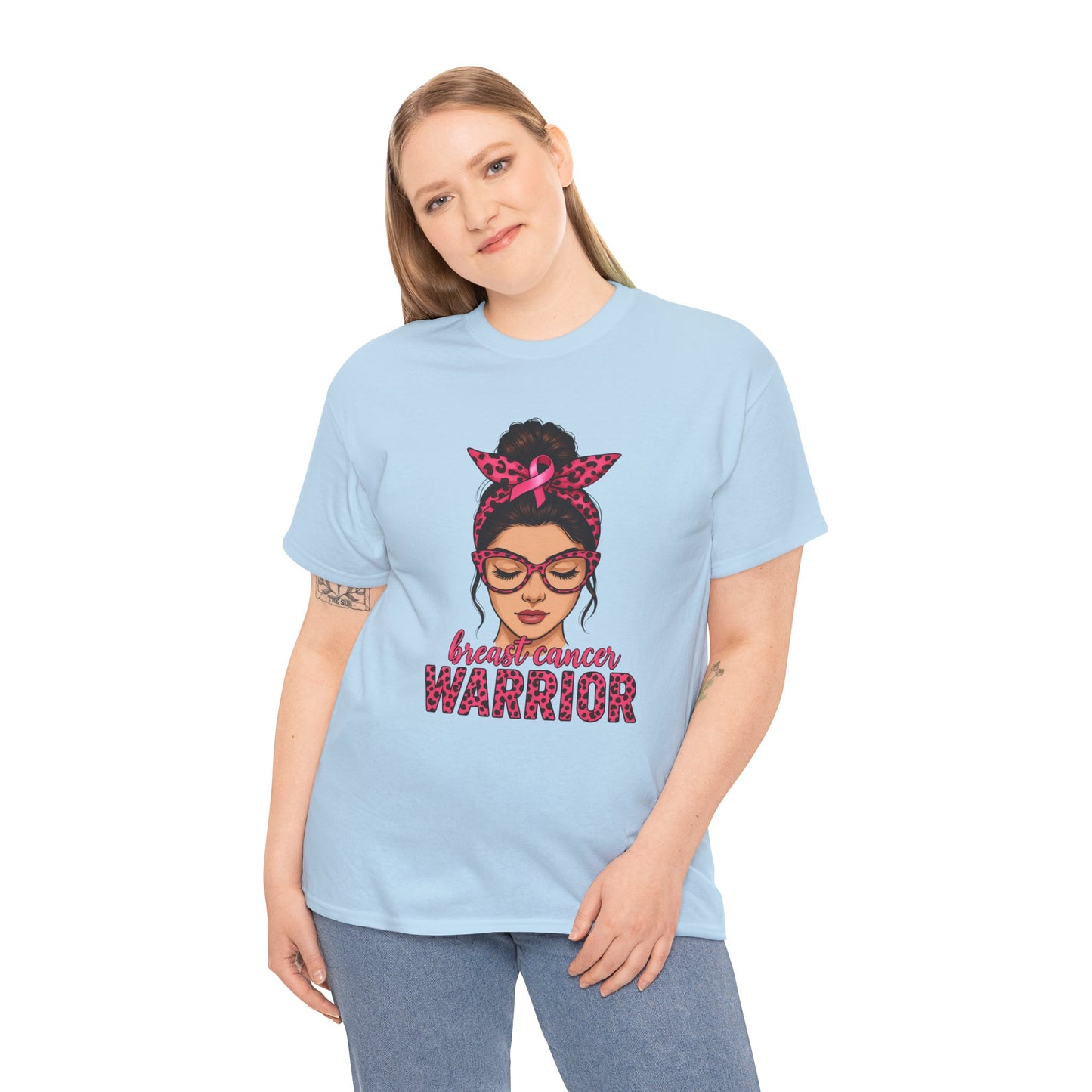 Breast Cancer Warrior Tee, Inspirational T-Shirt for Survivors, Supportive Gift for Cancer Awareness Events, Unisex Cotton Top, [...]