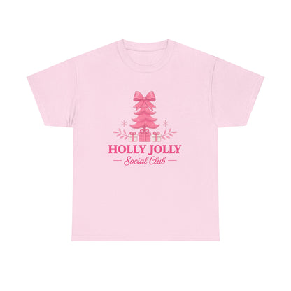 Holly Jolly Pink Tree Tee