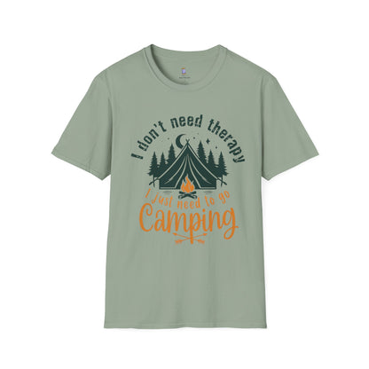 Camping Therapy Unisex T-Shirt | Outdoor Enthusiast Gift | Nature Lover Tee | Adventure Shirt | Camping Apparel