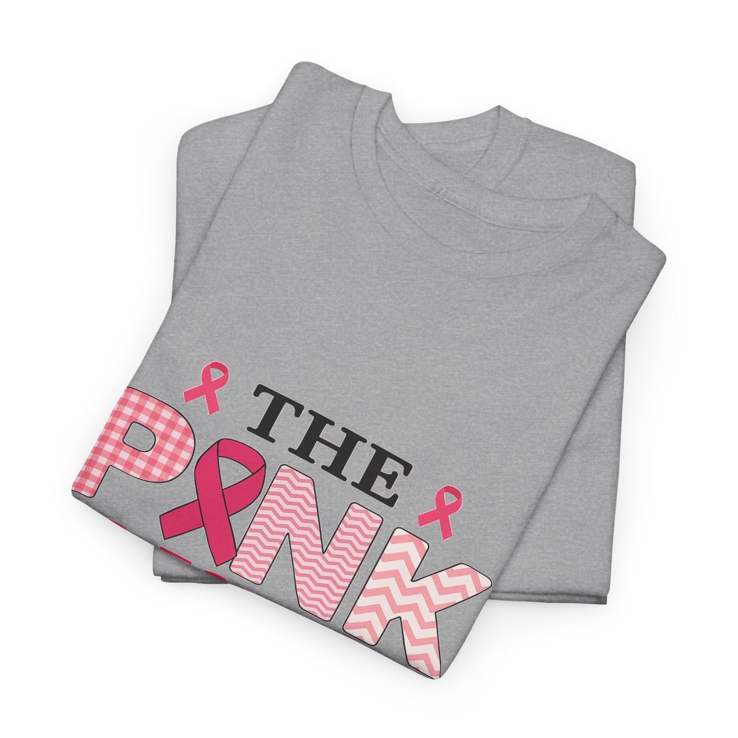 Mom's Strength: Pink Ribbon Breast Cancer Awareness Tee