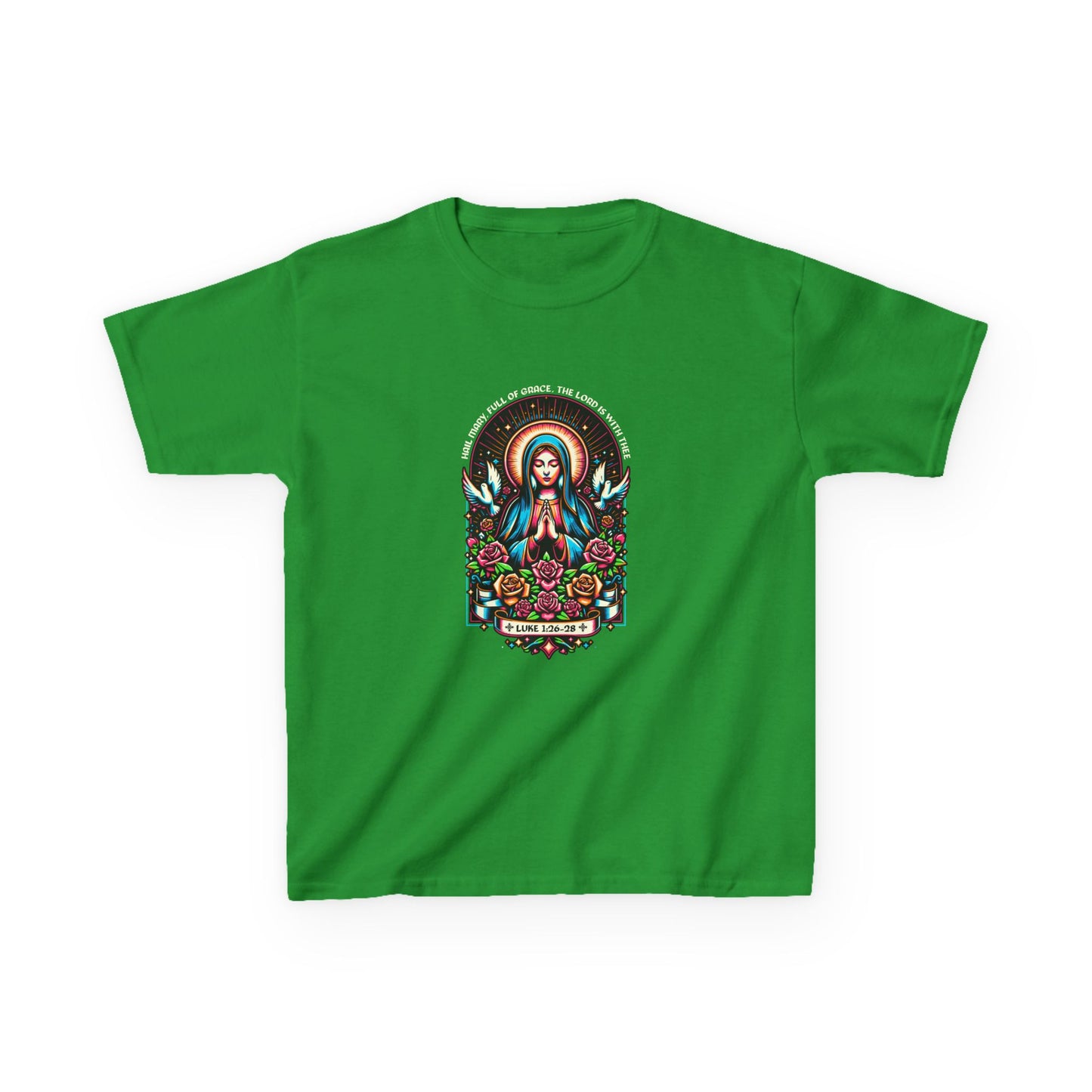 Virgin Mary Graphic Tee - Christmas Kids Shirt
