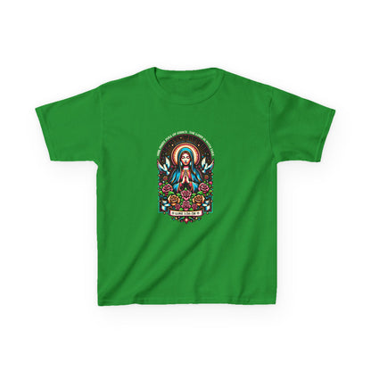Virgin Mary Graphic Tee - Christmas Kids Shirt
