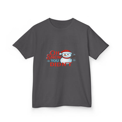 Oh Snow You Didn't! Snowman Dino Christmas Tee