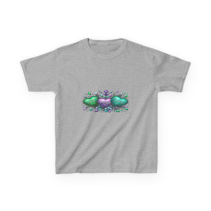 Live Laugh Love Dinosaur Heart Kids Christmas Tee