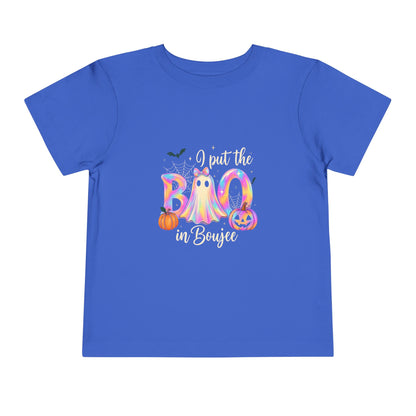 Boo-jee Halloween Toddler Tee - Pastel Rainbow