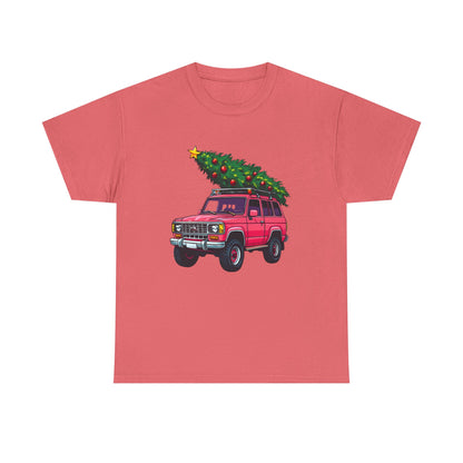 Pink SUV Christmas Tree Tee