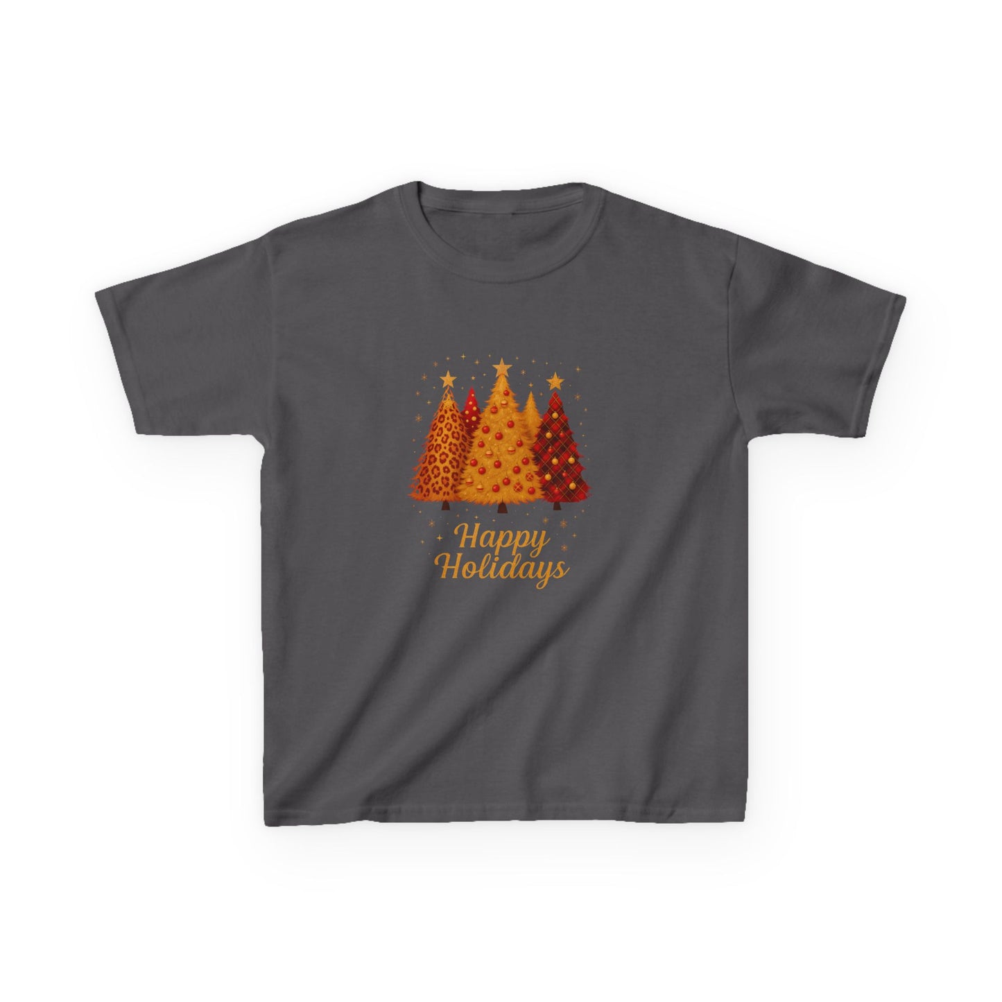 Dino Happy Holidays Tee - Festive Dinosaur Christmas Shirt