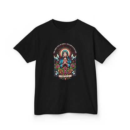 Virgin Mary Graphic Tee - Christmas Kids Shirt