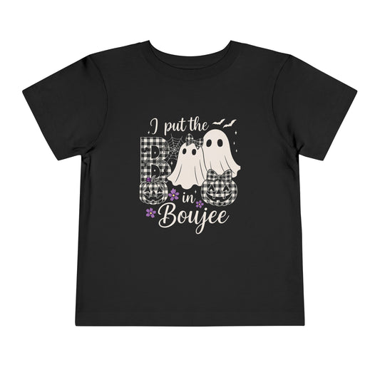 Boujee Halloween Toddler Tee: I Put the B in Boujee