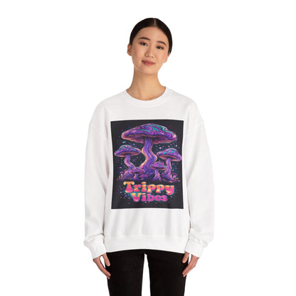 Trippy Mushroom Creepy Clown Raccoon Halloween Sweatshirt