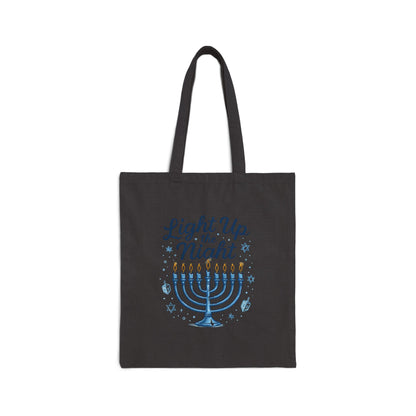 Let’s Light Up the Sky Hanukkah Tote Bag
