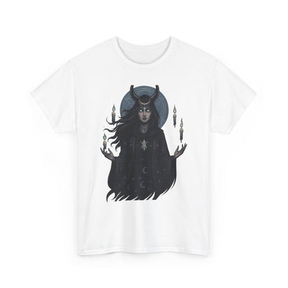 Moonlit Sorceress – Enchanted Candlelight Tee