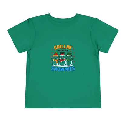 Chillin' with My Snowmies Toddler Christmas Tee