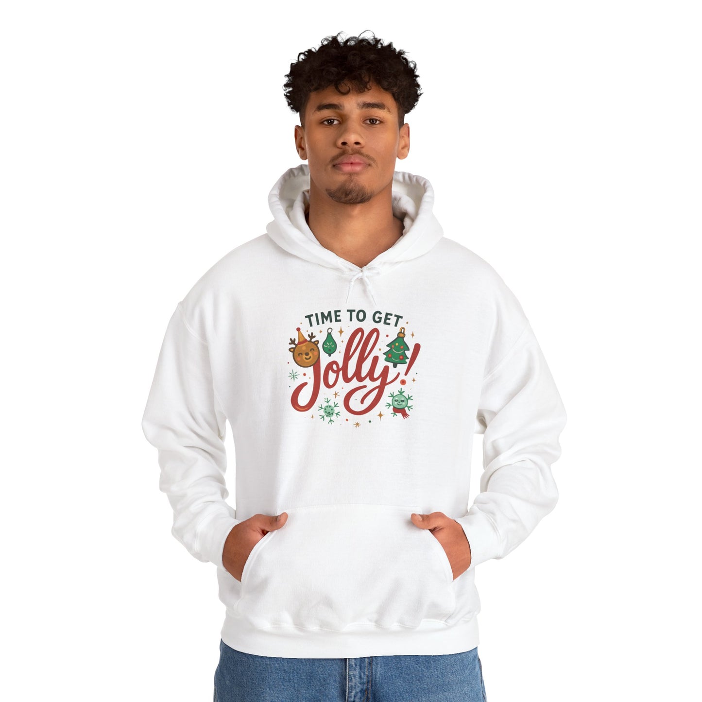 Holiday 'Time to Get Jolly' Hoodie — Christmas Sweatshirt