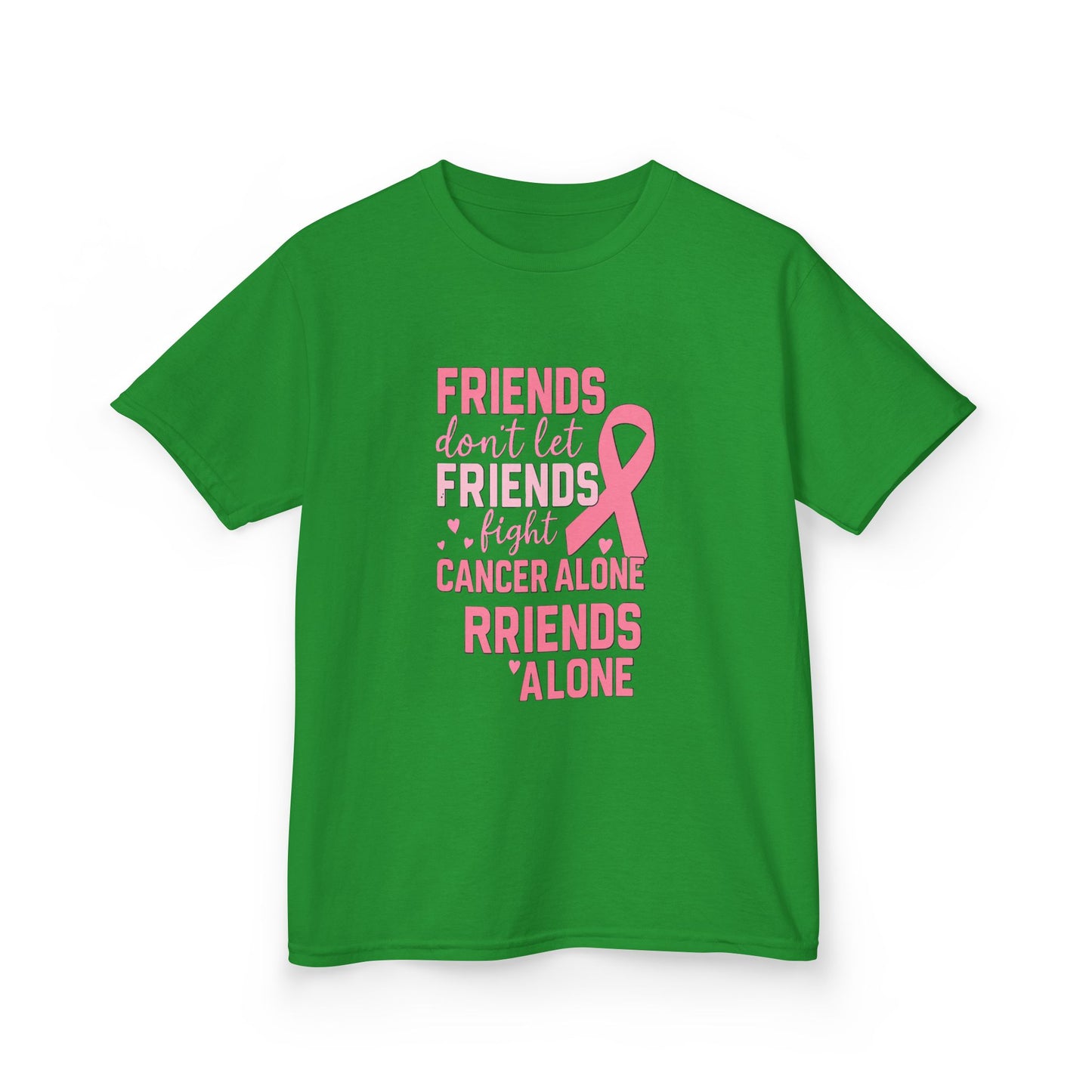 Friends Fight Cancer Alone Tee - Pink Ribbon Kids Shirt