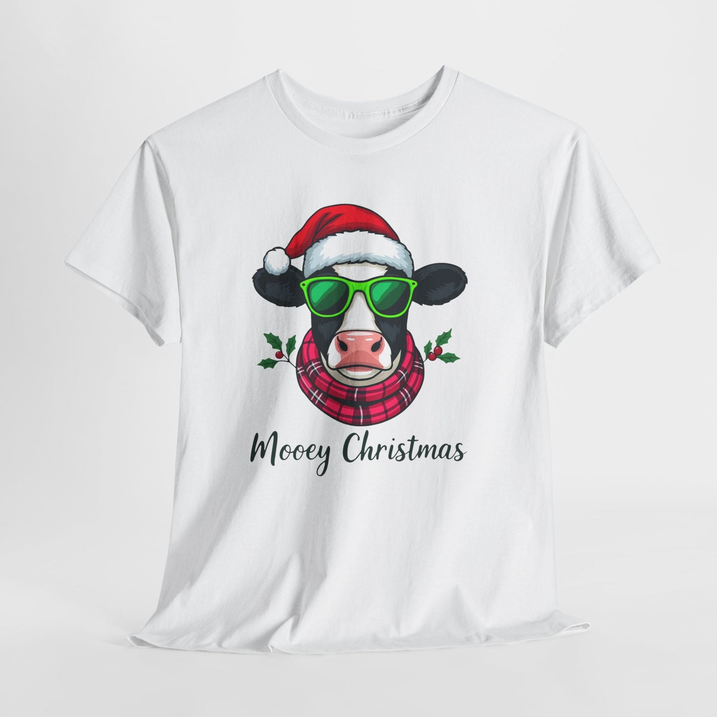 Moovey Christmas Cow Tee - Festive Holiday Cheer