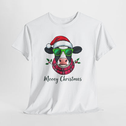 Moovey Christmas Cow Tee - Festive Holiday Cheer