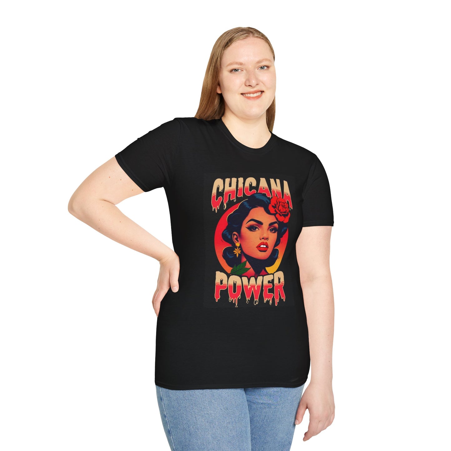 Chicana Power Unisex T-Shirt | Empowerment Tee, Gift for Activists, Cultural Pride, Vintage Style Shirt, Everyday Wear