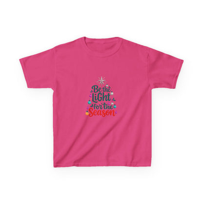 Be the LIGHT Christmas Tree Dino Kids Tee