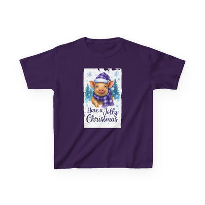 Jolly Pig Christmas Tee - Kids Holiday Shirt