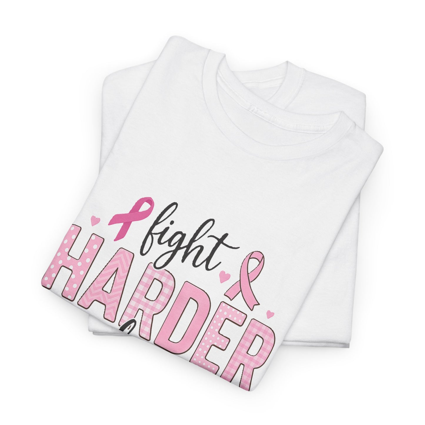 Fight Harder Live Stronger Breast Cancer Tee