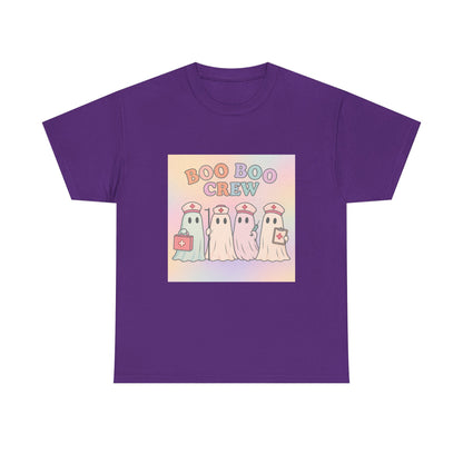 Boo Boo Crew Nurse Ghost T-Shirt – Cute Pastel Halloween Medical Tee