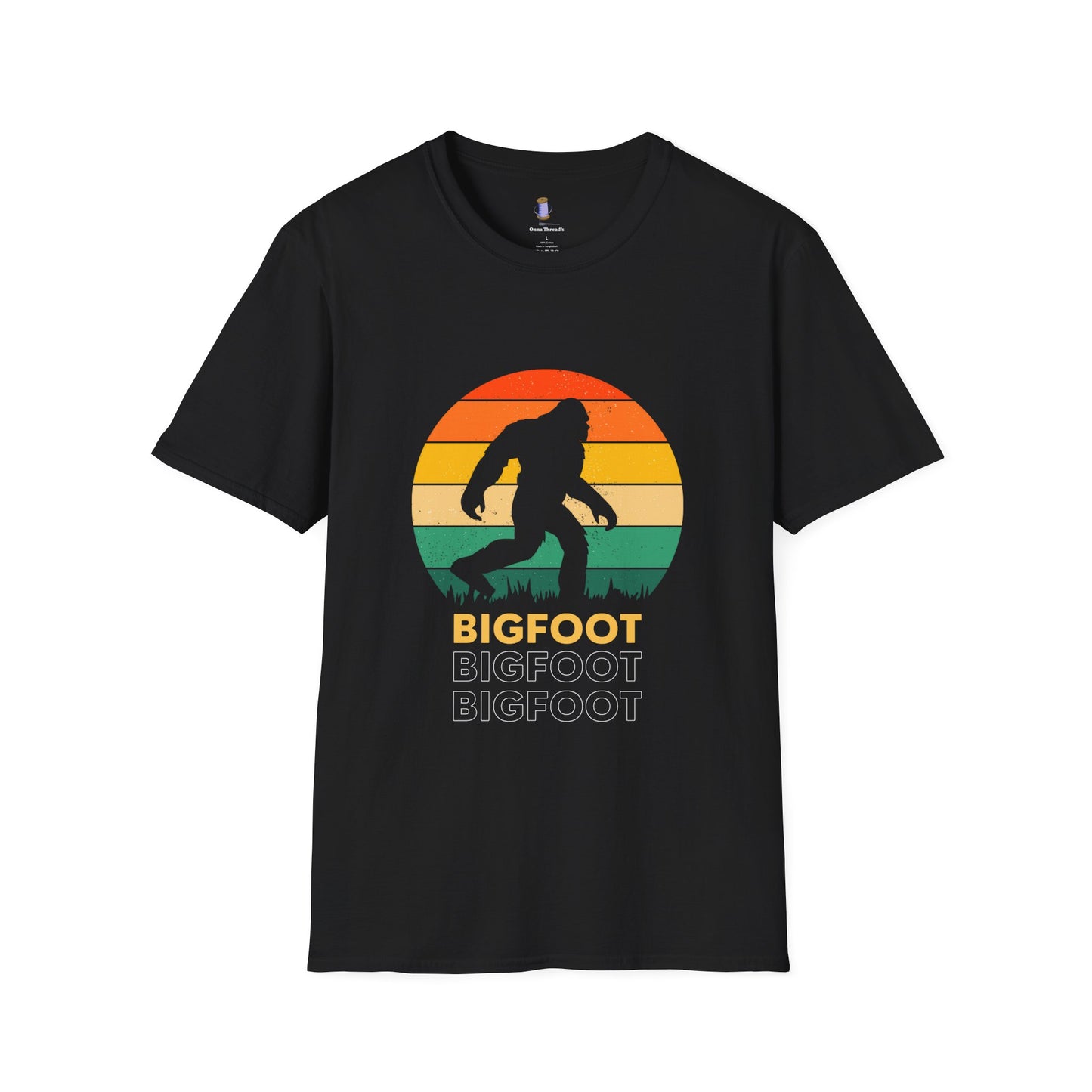 Bigfoot Adventure Unisex Softstyle T-Shirt, Casual Tee for Nature Lovers, Summer Vibe Shirt, Gift for Outdoor Enthusiasts, Hiking Apparel