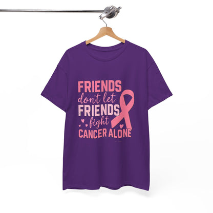 Friends Fight Cancer Together Pink Ribbon Tee