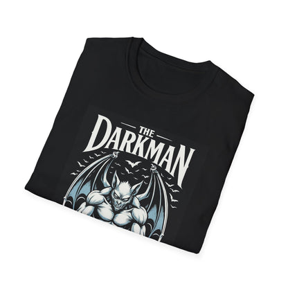 Darkman Graphic T-Shirt, Unisex Softstyle Tee, Edgy Apparel, Casual Wear, Halloween Costume, Gift for Him/Her