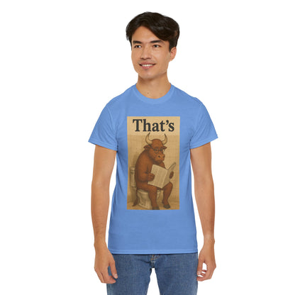 Bull on Toilet Unisex Tee